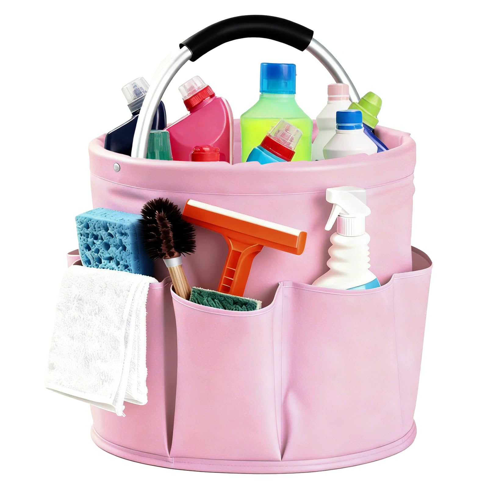 Cleaning Caddy with Handle, for Cleaning Supplies Organizer Bucket