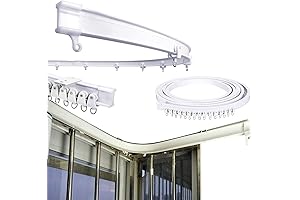 Unveiling the Ultimate Room Separator: 16.5 FT Bendable Ceiling Mount Curtain Track
