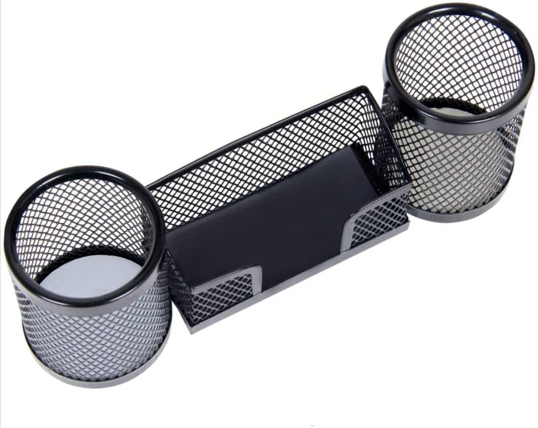 Small Sized Metal Mesh Desk Organizer | Stationary Storage Stand | Pen, Pencil Holder for Office, Home and Study Table