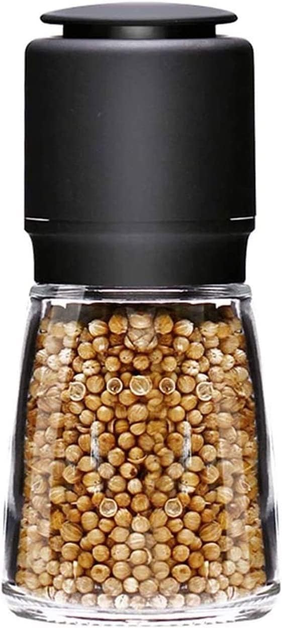 Black Pepper Grinder or Salt Shaker for Professional Chef - Best Spice Mill with Dark Bronze Plated Brushed Stainless Steel,Ceramic Blades, and Adjustable Coarseness