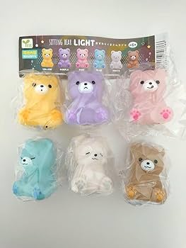 Amazon.co.jp: ガチャ おすわりくまさんライト 全6種 コンプ