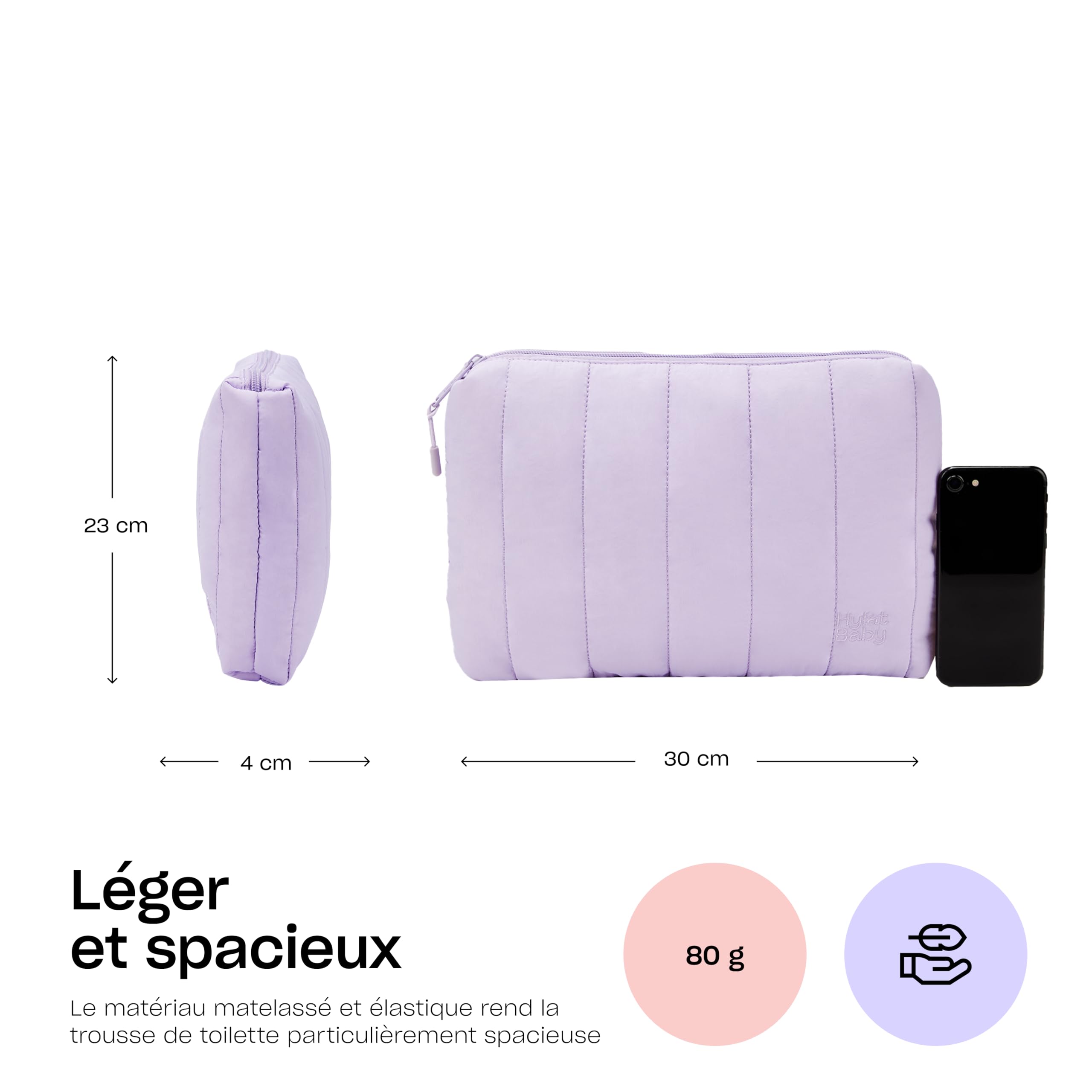 Hylat Baby Évier pour table à langer, 3 compartiments, pour laver facilement bébé dès 0 mois, ovale