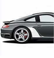 Vista 13 de Adhesivos de vinilo para guardabarros laterales con chip de roca lateral compatibles con Porsche 911 996 997 991 992 (991, azul)