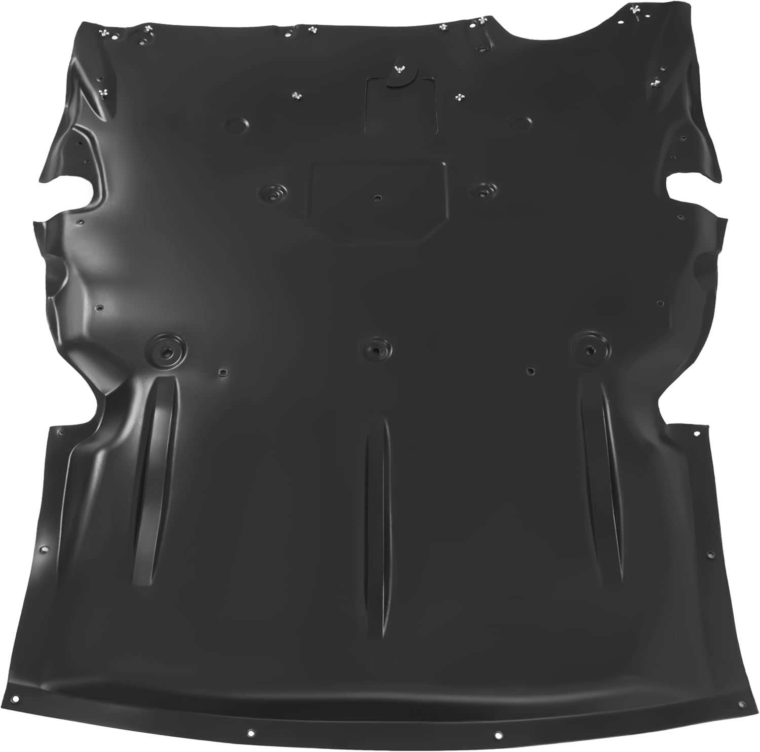 Engine Splash Shield Guard Compatible with 2012-2021 BMW 2/3/4 Series Replacement for BM1228172 51757241814 Under Car Shield Cover Plastic & Aluminum Black