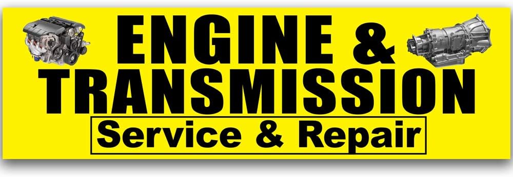 Engine and Transmission Service & Repair Vinyl Banner (Size Options) Large - 36x120