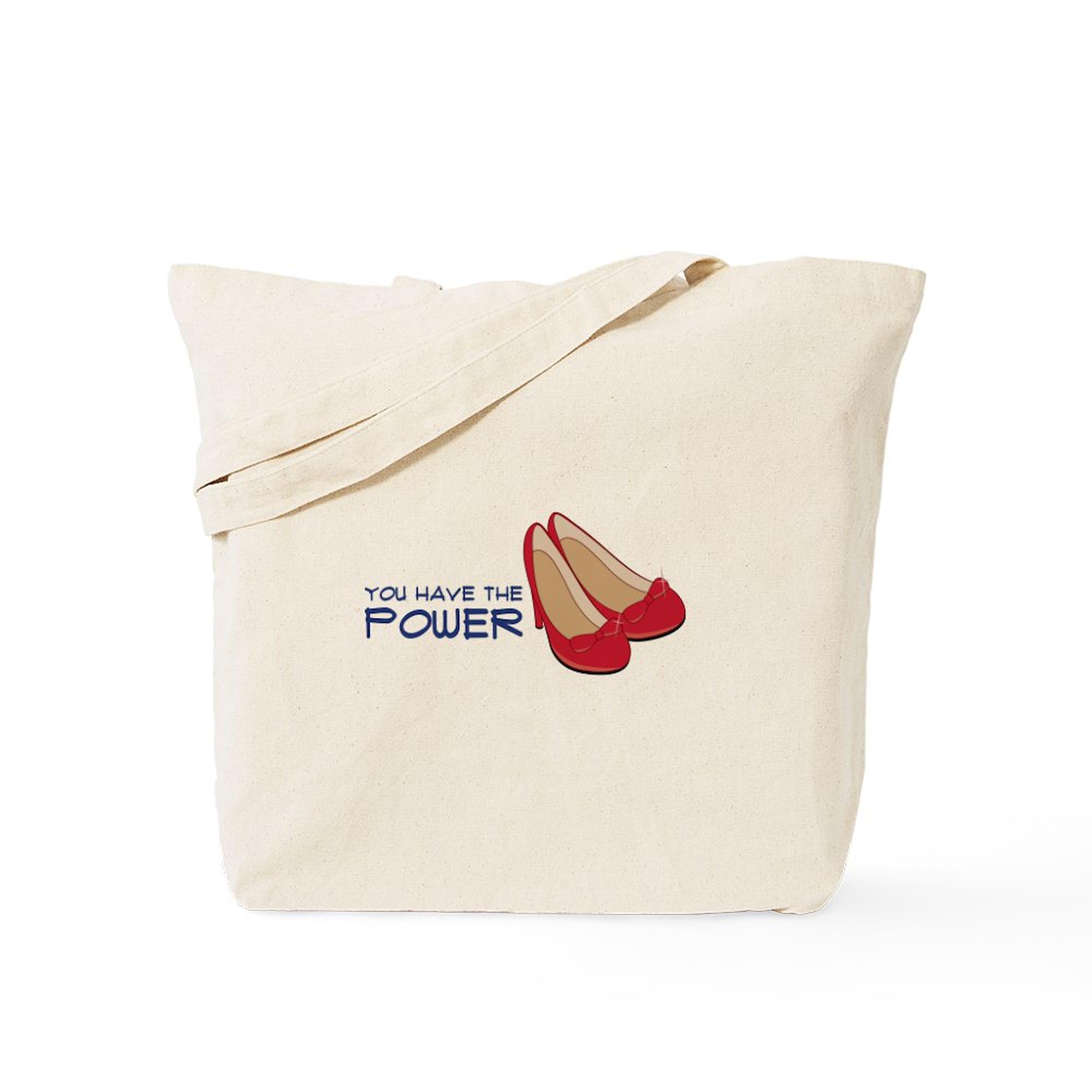 CafePress Ruby Slipper Power Tote Bag Natural Canvas Tote Bag, Reusable Shopping Bag