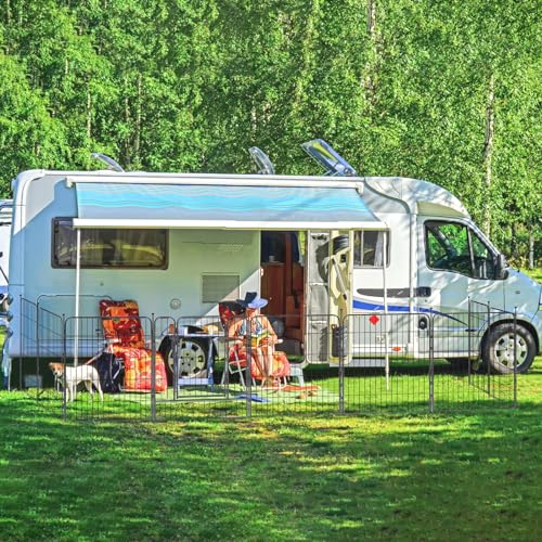 KOOPRO-Dog-Playpen-Indoor-Dog-Fence-Outdoor-for-Yard-32-Height-Heavy-Duty-Metal-Puppy-Play-Pen-Rustproof-with-Doors-for-SmallMediumLarge-Dogs-Portable-Exercise-Pet-Fence-for-RV-Camping-16-Panels KOOPRO Dog Playpen Indoor Dog Fence Outdoor for Yard 32 Height Heavy Duty Metal Puppy Play Pen Rustproof with Doors for SmallMediumLarge Dogs Portable Exercise Pet Fence for RV Camping 16 Panels