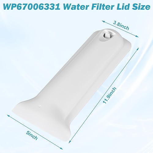 Miniatura 2 de WP67006331 Tapa de filtro de agua apta para refrigerador Whirlpool 67006331 1187210 12960301 AH2069874 EA2069874 PS2069874