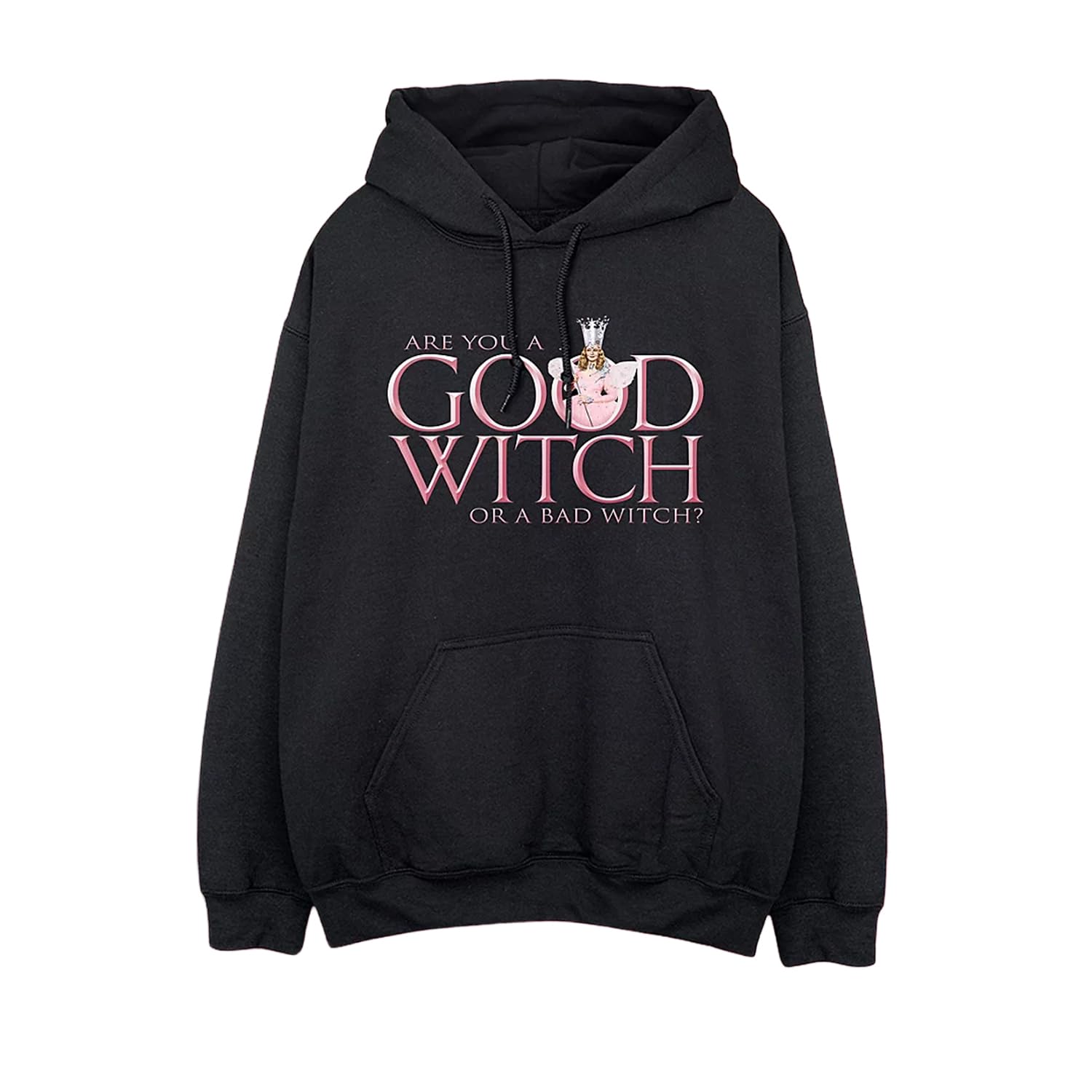 Absolute Cult Women's Black Wizard Of Oz Wicked Good Witch Hoodie Medium