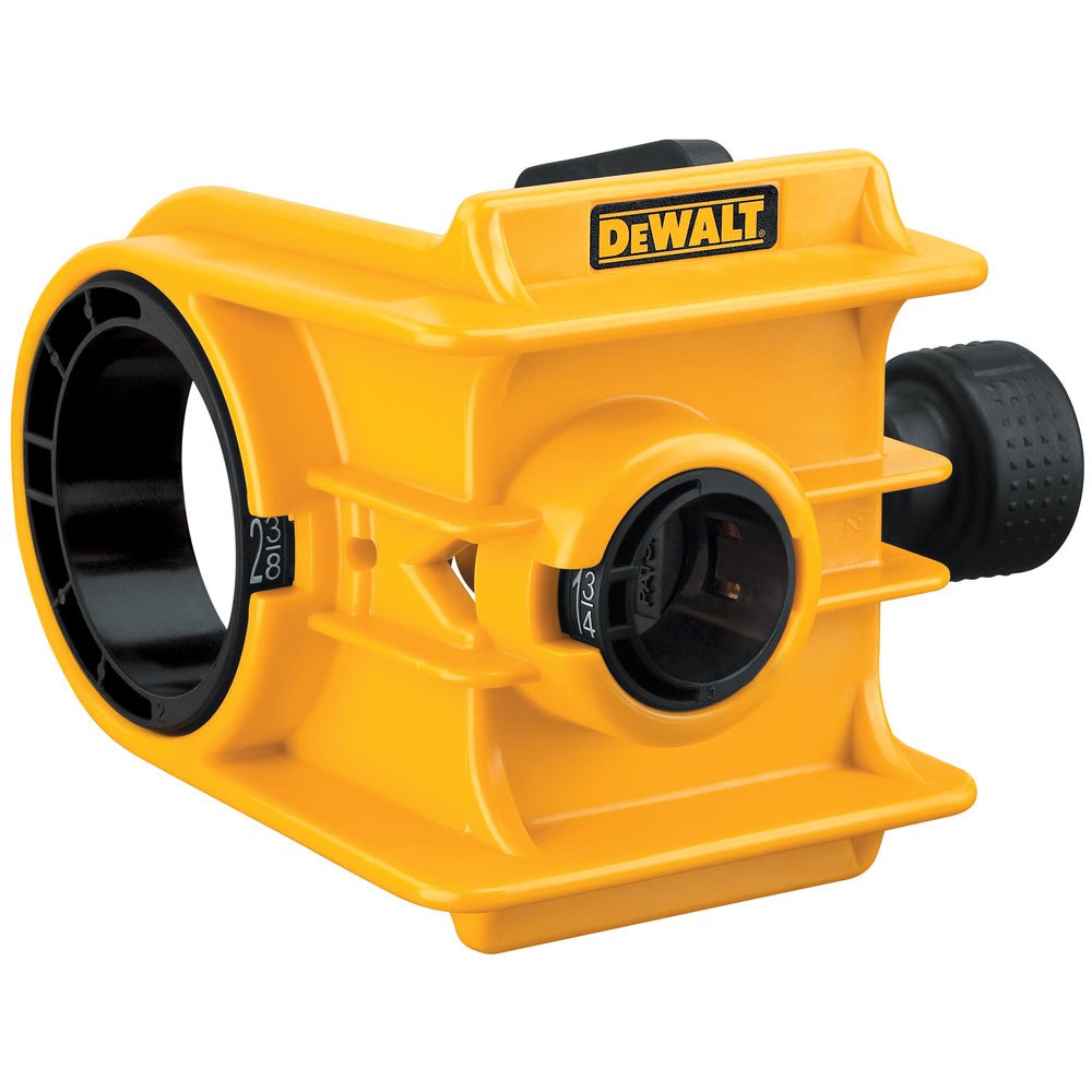 DEWALT Kit de instalación de cerradura de puerta, diseño de abrazadera en C, para puertas de metal o madera, 2 bujes ajustables, fácil instalación (D180004)
