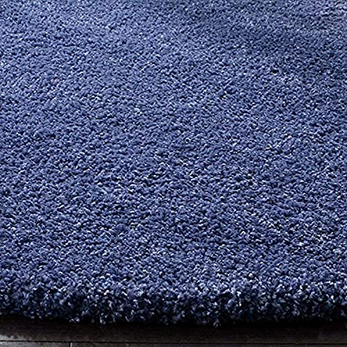 Image of CD Carpet Anti Slip Shaggy Fluffy Fur Rugs and Carpet for Living Room Bedroom Kids Room Plain Circle Carpets for Home with 2 Inch Thickness (Color Neavy Blue Size 12x12 Feet Round)