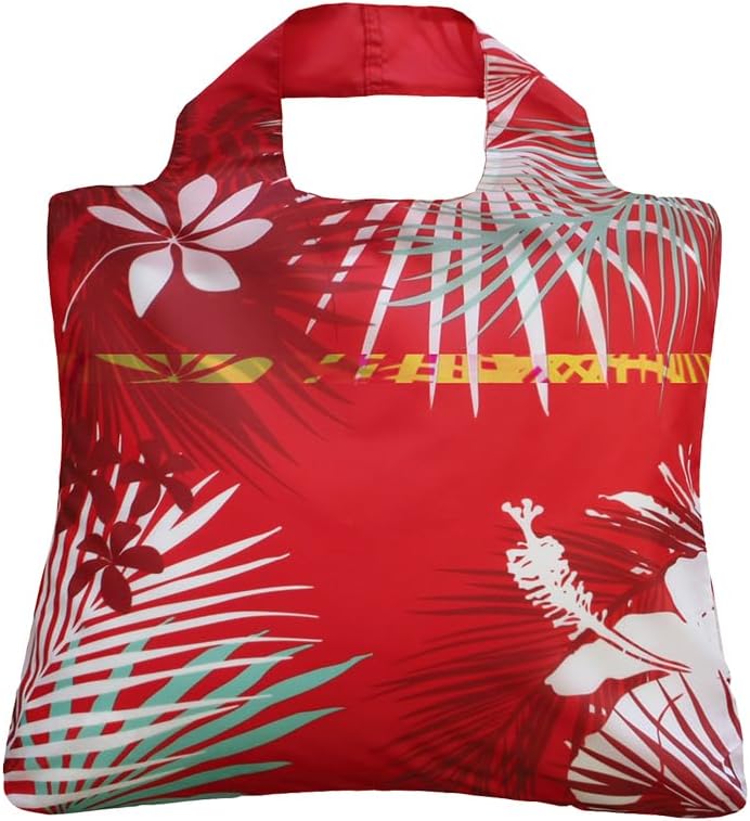 Envirosax Reusable Grocery Bags- Set of 5 Tropics Designs,Eco Friendly Foldable Shopping Tote Bag