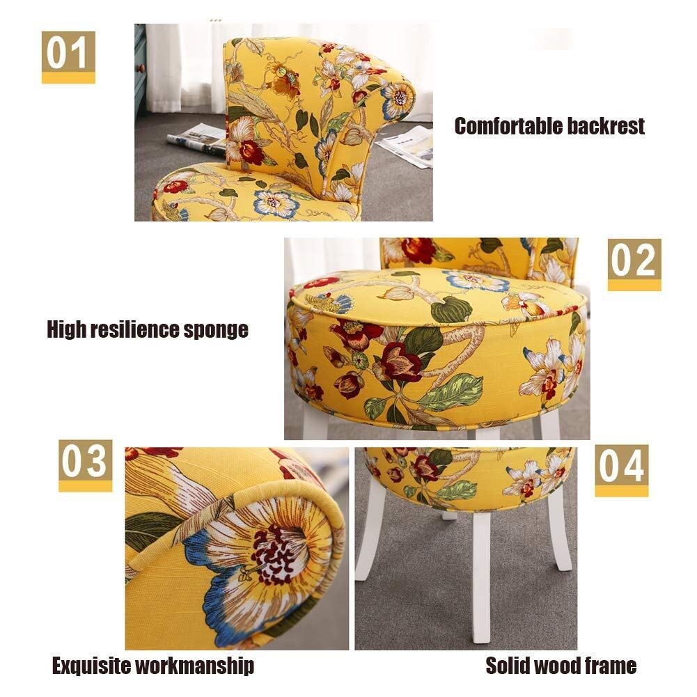 Luxstein Schminktisch Hocker Weiß - Gepolsterte Sitzbank Für Schlafzimmer & Wohnzimmer (40x23.5x43cm)