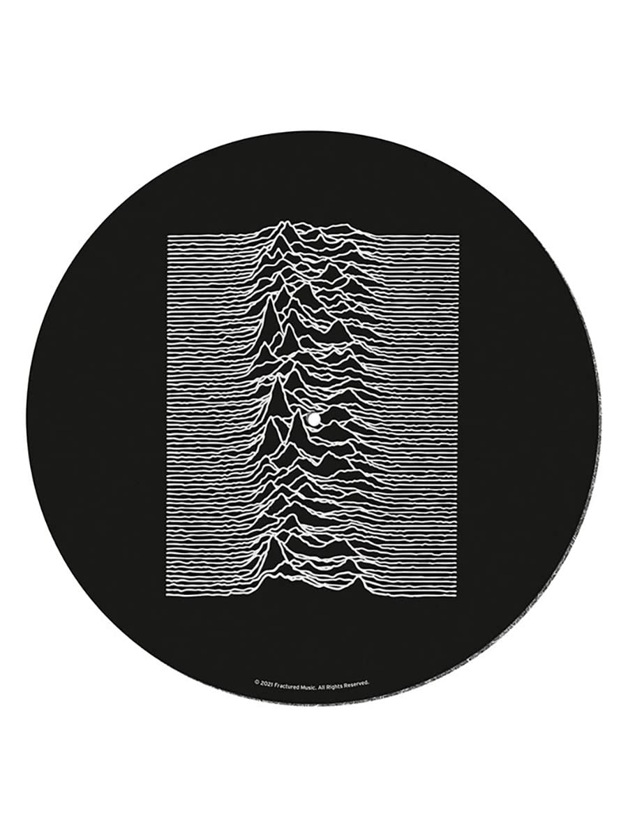 Joy Division Mata do nagrywania gramofonu do miksowania, drapania DJ-ów i słuchania w domu (projekt Unknown Pleasures) - oficjalny towar, czarna