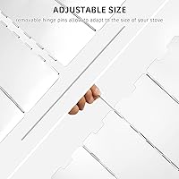 Vista 4 de Parabrisas para estufa de camping de 8 placas plegables, para estufa al aire libre, parabrisas para estufa de campamento, parabrisas de aleación