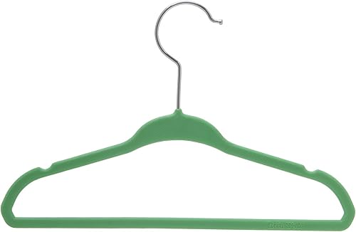 Miniatura 1 de Ganchos de acero verde para niños y bebés, ultra delgados, resistentes, te ahorra espacio adicional, juego de 10