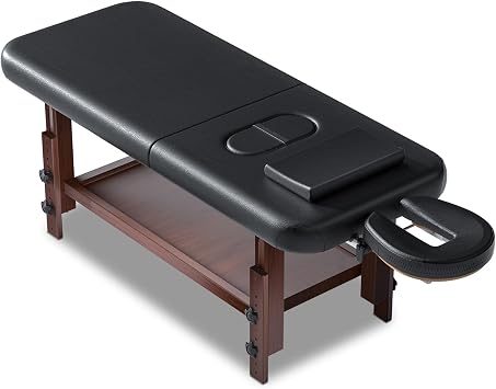31in Wide Massage Table with 1500lbs Weight Capacity, Massage Bed Adjustable Height for Professional & Home Use, Spa Treatment Table for Relaxation and Therapy