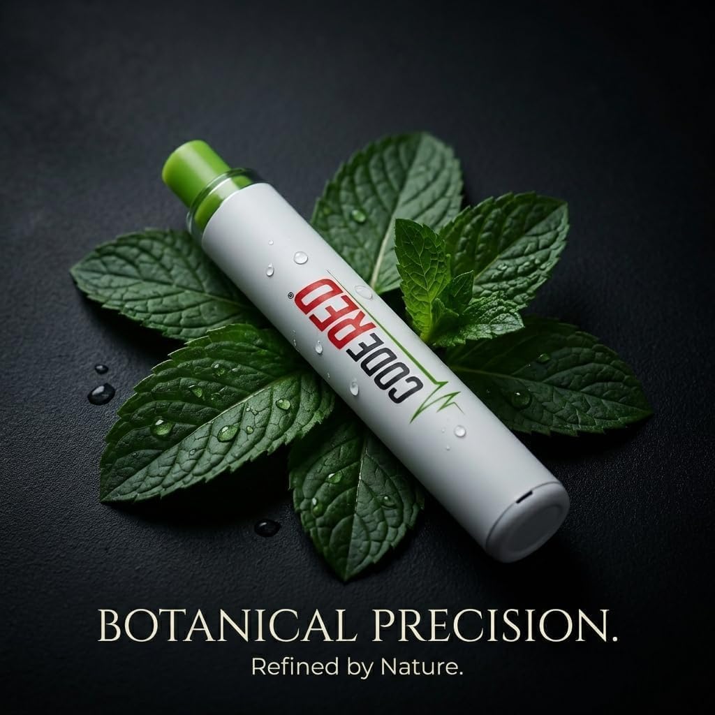 Code Red V-Aid Mullein Mint Diffuser - Plant-Based Herbal Diffuser Stick with Cool Mint, Mullein, Thyme - Relaxation Stick for Daily Balance - 600 Uses - 2 Pack