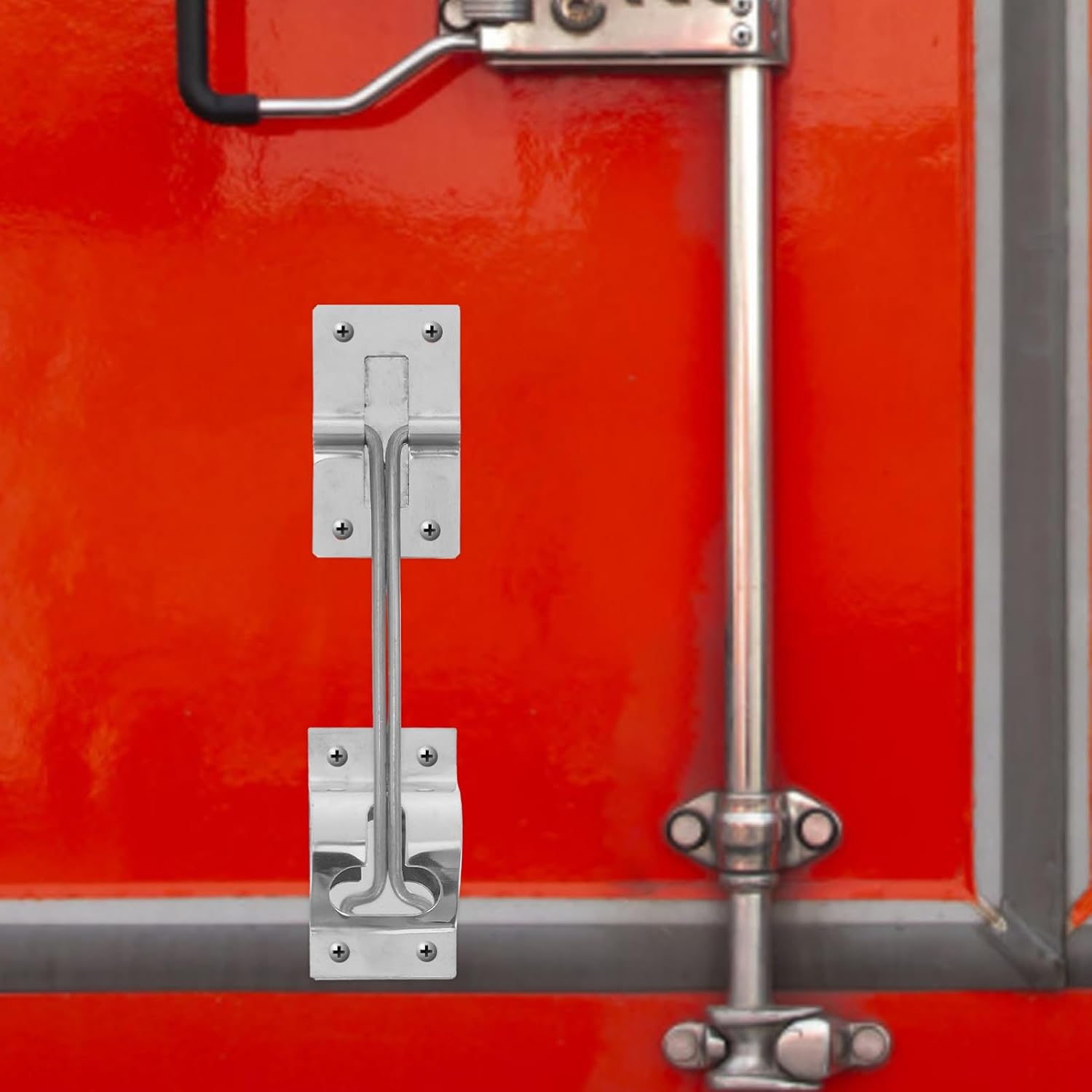 Stainless Steel Trailer Door Holder 6 Inch Cargo Trailer Latch Easy Install Safe Windproof Catch