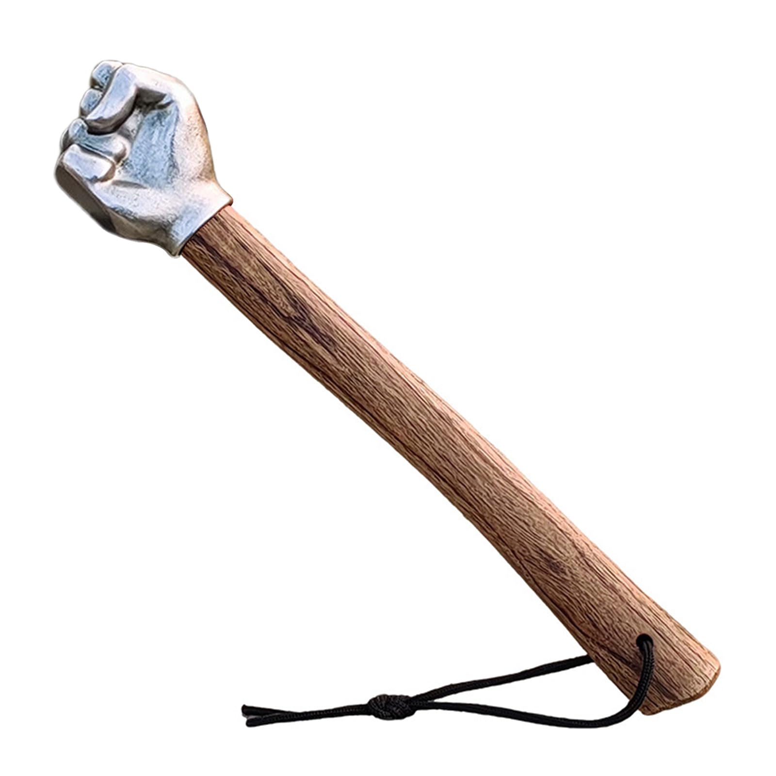 Tsophreniq Fist Hammer Emergencies Hammer Fist Design Stainless Steel Thumb With Wooden Handle For Gardening, Household Hand