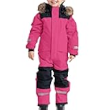 YRAETENM Kids Snow Suit One Piece Boys Girls Snowboard Suits Ski Jumpsuits Coveralls Outdoor Waterproof Windproof Snowsuits