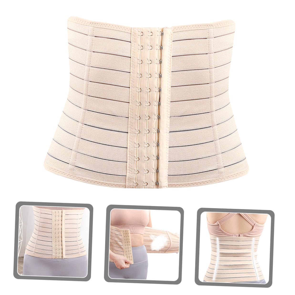 Postpartum Belly Band Breathable Abdominal Binder with Elastic Flexible Design for Post-surgery Support and Slimming Waist Trainer Comfortable Maternity Belly Wrap for Women