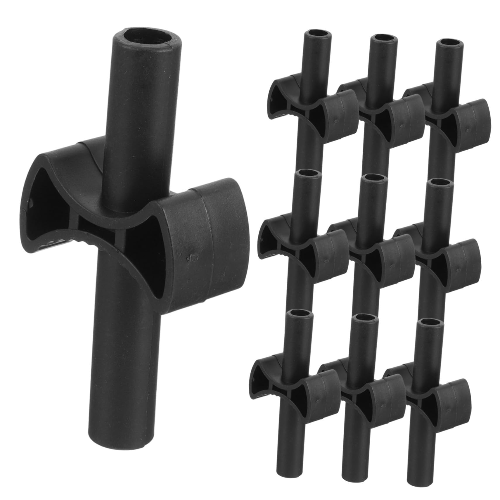 ROMISBABA 12Pcs Trampoline Pole Gap Spacers Cross Shaped Supports for Trampoline Enclosure Durable Parts for Stable Bouncing Replacement for Trampoline Installation
