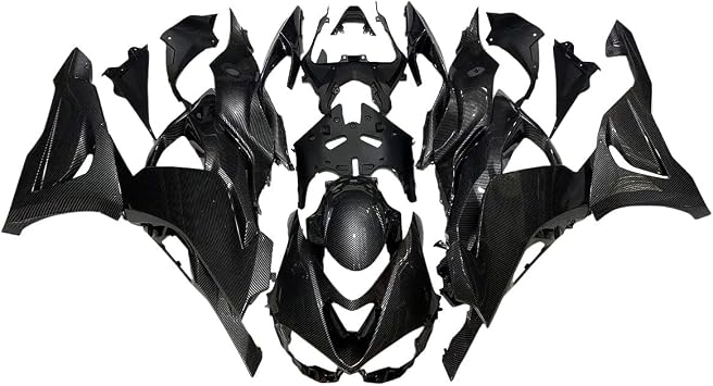 Carbon Effect Fairings Bodywork for Kawasaki Ninja ZX6R 2024 2025 Body Kit