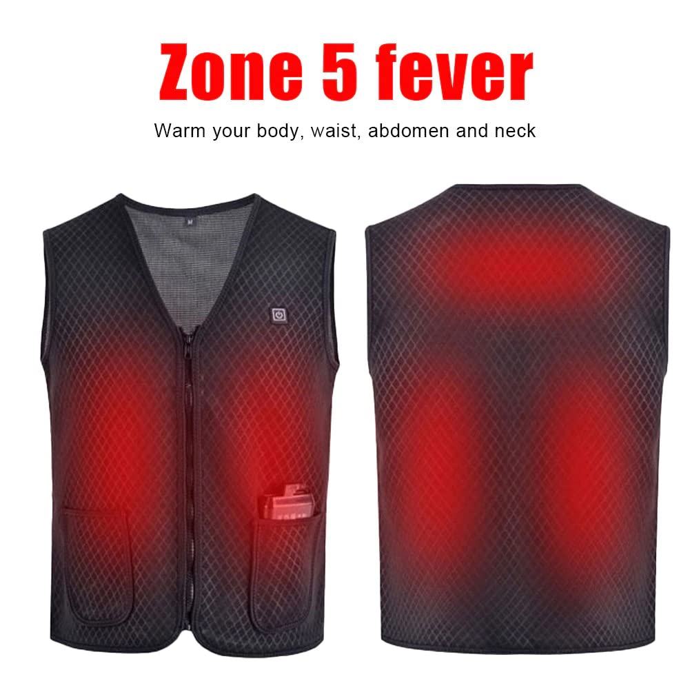 Elektrisch Verwarmd Vest Winter De Warmste Elektrisch Verwarmde Heren Bodywarmer - Gløde Elektrisch Verwarmde Kleding