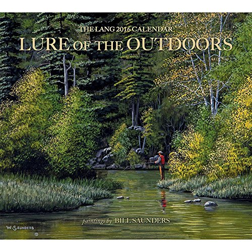 Lang Lure of The Outdoors 2016 Wall Calendar by Bill Saunders, January 2016 to December 2016, 13.375 x 24 Inches (1001929)