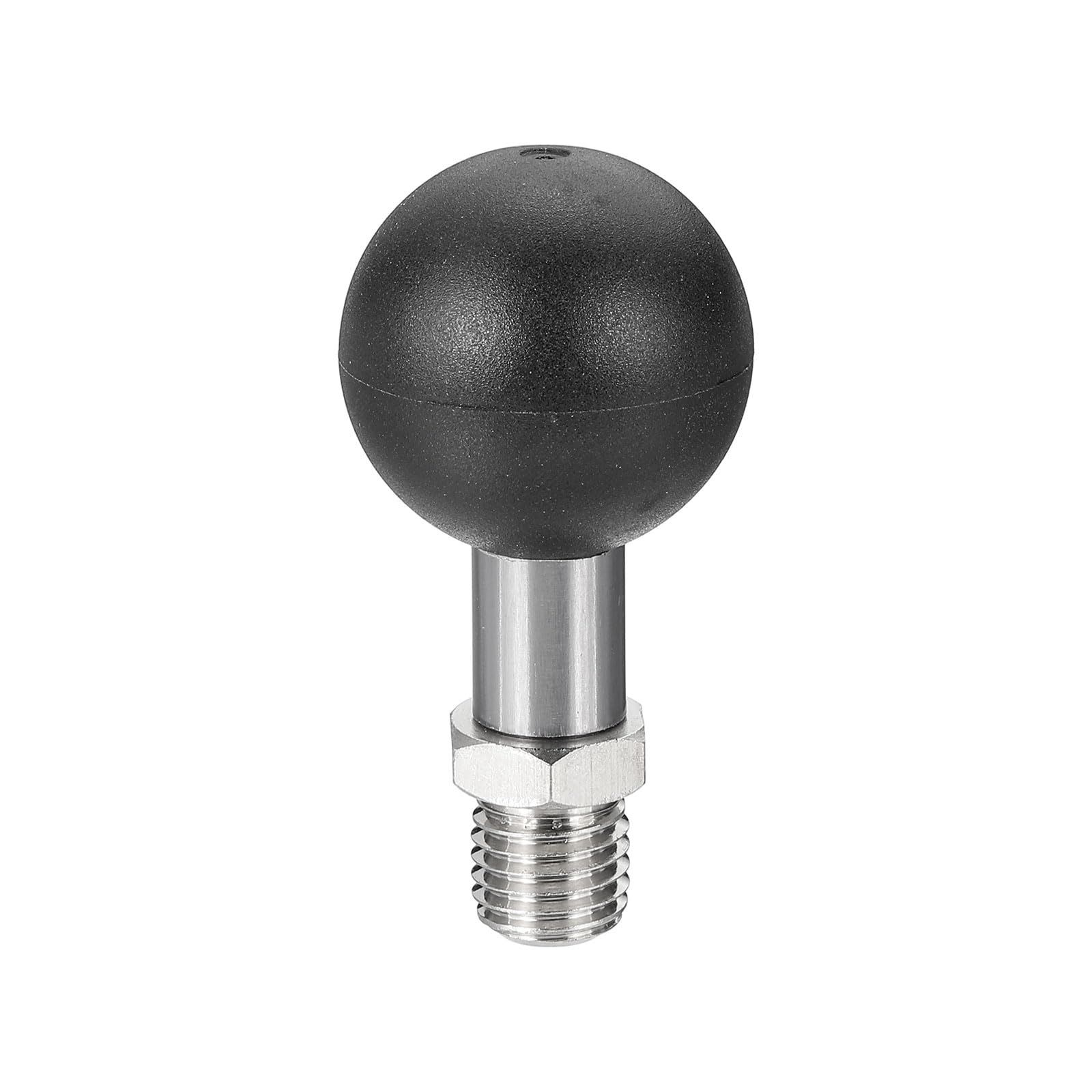 PATIKIL 1" Ball Mount Base Ball Adapter with M10 Threaded Bolt Stainless Steel for Action Camera Camcorder Compatible for Double Socket Arms Mount Motorcycles Electric Vehicle, Silver