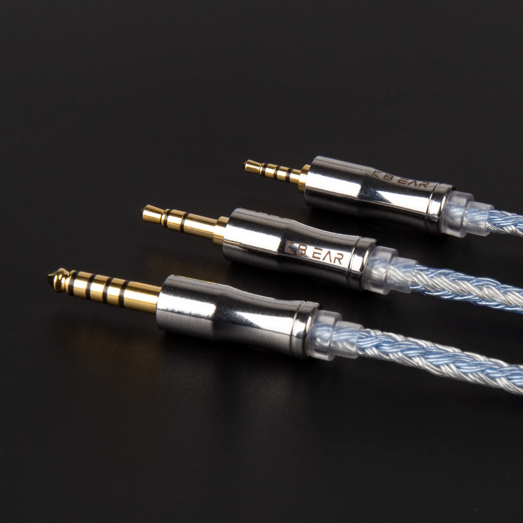 イヤホンケーブルセット（グレー系） Amazon | KZ シルバー/ブルー ハイブリッド (784コア) アップグレード