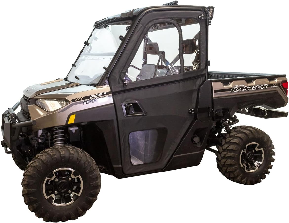 Seizmik UTV Framed Door Kit Compatible with Polaris Full Size Pro-Fit Ranger 1000 XP 2018-2023 UTV Models| Polaris Door Kits | Cab Enclosure | Side by Side Accessories