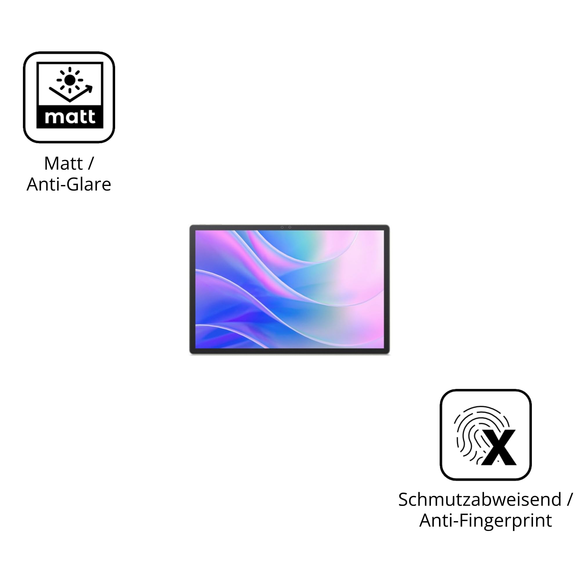 dipos 2x Protector de Pantalla 9H mate para Acer Iconia A16