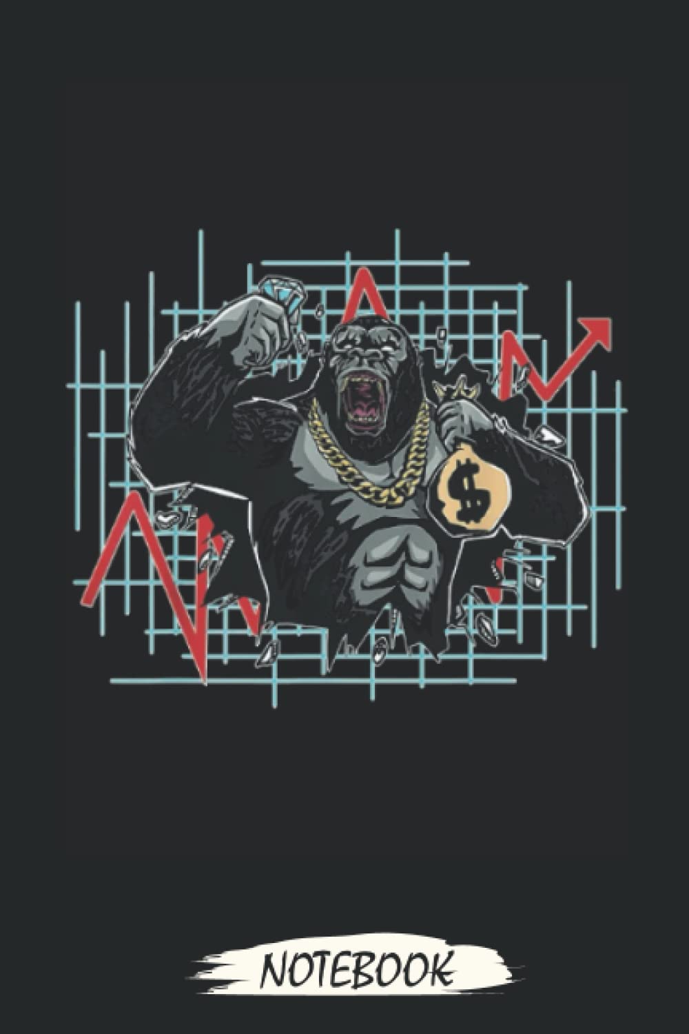 Gorilla Market - Stock Crypto Cryptocurrency Stocks Notebook: Transaction Log Ledger, Air Drop Tracker, Notebook - Journal - Lined Journal - Mint Notebook 6x9x110 Pages