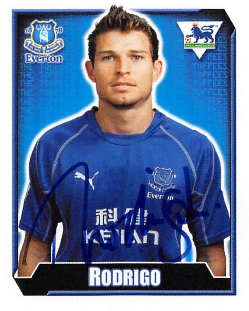 2003 Merlin F.A. Premier League #224 Rodrigo Beckham Everton Official Soccer Trading Card in Raw (NM or Better) Condition