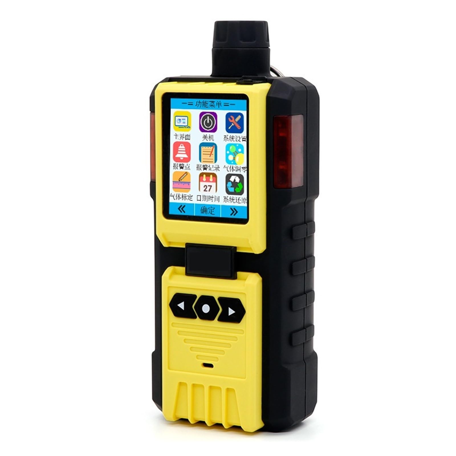 Detector de Gas Multiusos 4 en 1 con Bomba, Pantalla LCD, Sonido, luz y Descarga, portátil, for el hogar y la Autocaravana. Monitoreo rápido(O2)
