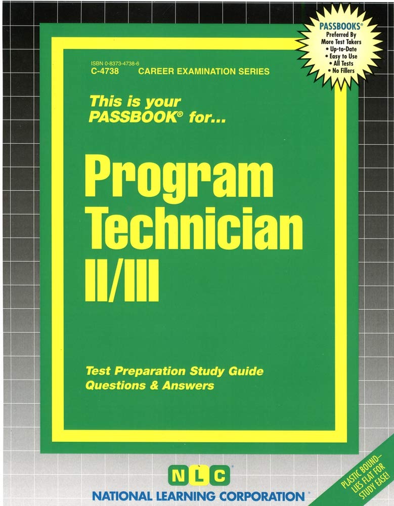 Program Technician II/Iii: Passbooks Study Guide