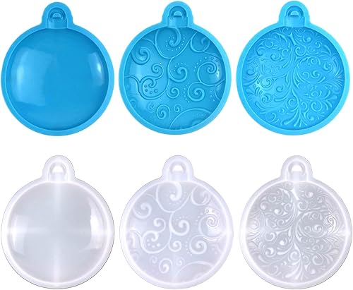 Miniatura 3 de DIY Llavero de Navidad Molde de Silicona DIY Collar Colgante Joyería Artesanía Molde para Artesanías de Navidad Llaveros Fabricación de Joyas