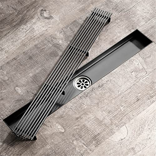 Drain de douche en acier inoxydable robuste couleur pistolet - 4