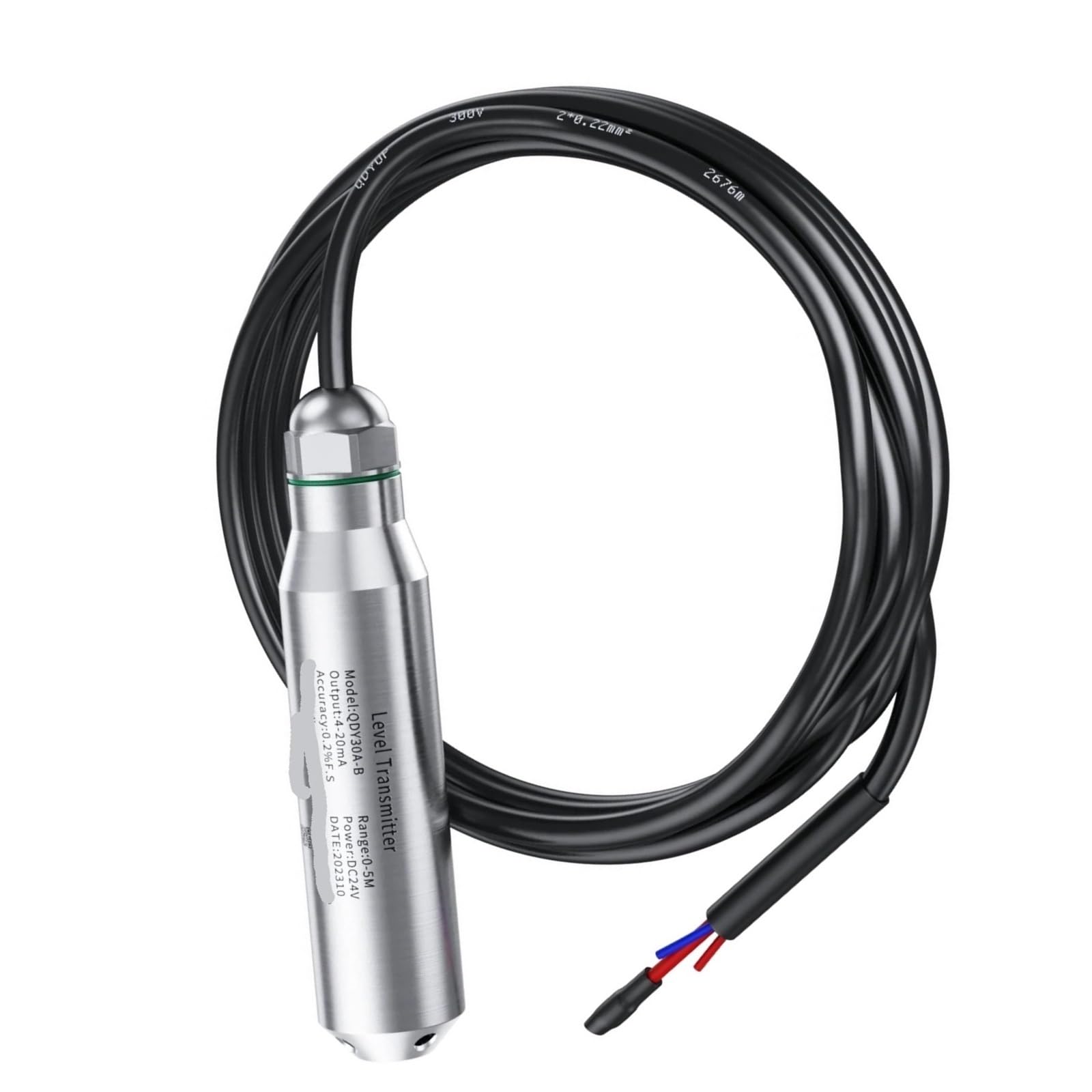 Capteur de niveau hydrostatique 485 Transmetteur de capteur de niveau submersible(2M Range 2M Cable)
