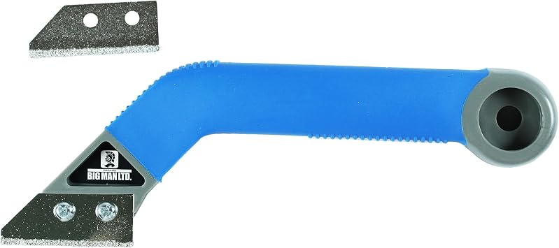 Bigman Tile Grout Scraper with 1 Replacement Blade BMH-1