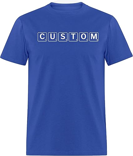 Scrabble Personalized Shirt, Add Your Own Text, Custom Scrabble Font Shirts, Customized T-Shirts, Custom Scrabble Design Shirt