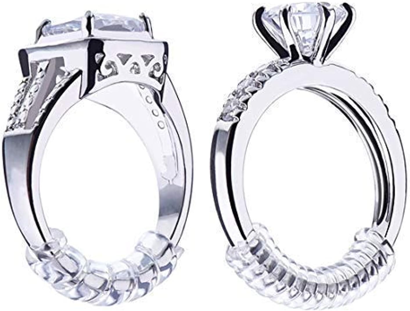 Clear Silicone Ring Size Adjuster Set Sizes, Kuwait Ubuy