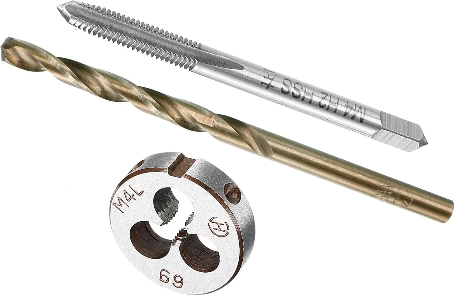 CoCud Metric Tap and Die and Drill Bit Set, M4 x 0.7 Tap & Die Thread 3