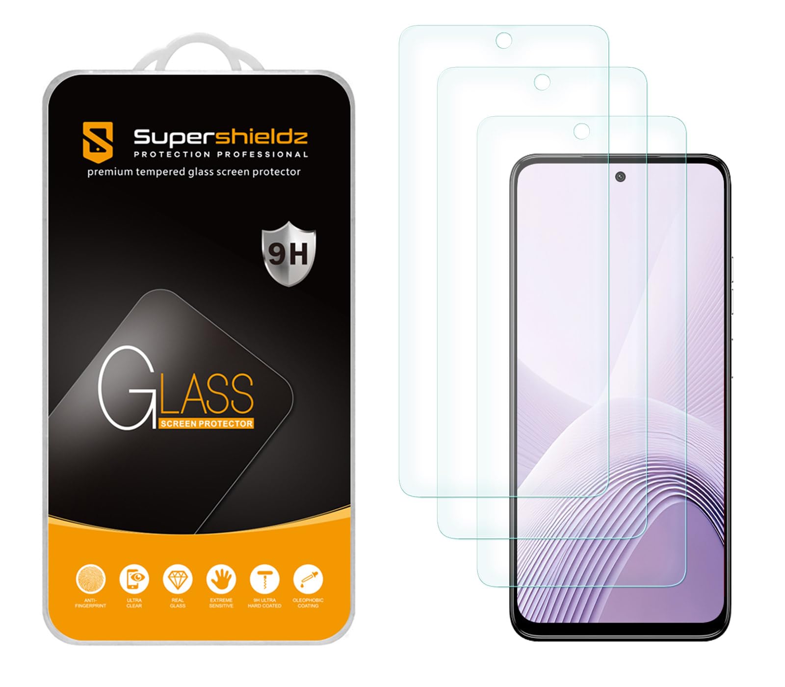 Supershieldz (3 Pack) Designed for Motorola Moto G Power (2025) [Not Fit for 2020-2024 Version] Tempered Glass Screen Protector, Anti Scratch, Bubble Free