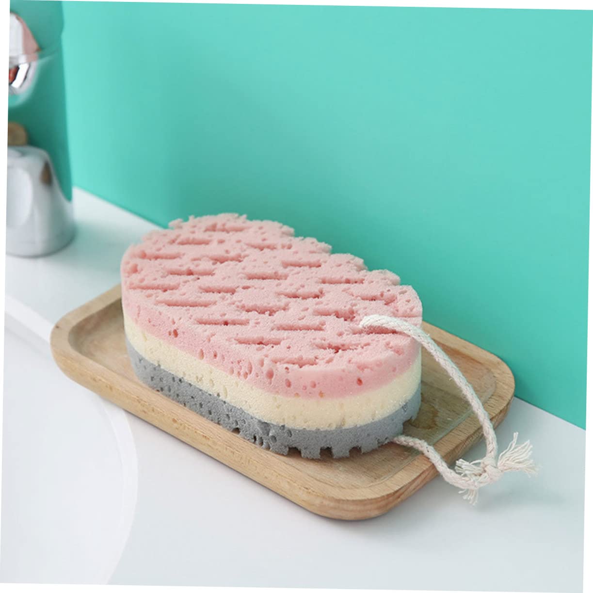 Healeved 24piezas Esponjas Exfoliantes Para Baño Doble Cara Para Cuidado Corporal y Masaje Para Navidad y Showers