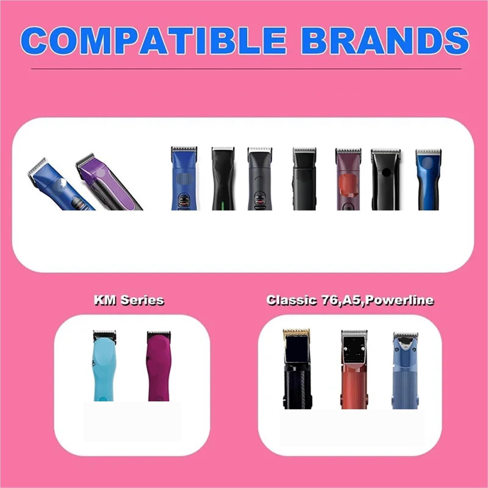 Cortapelos for Perros 7FC 5FC 4FC 3FC 10 30 40 5/8, Ajuste De Cuchilla A5, Compatible con Andis, Compatible con Oster, Cabezal Cortador for Mascotas(3-4 HT)