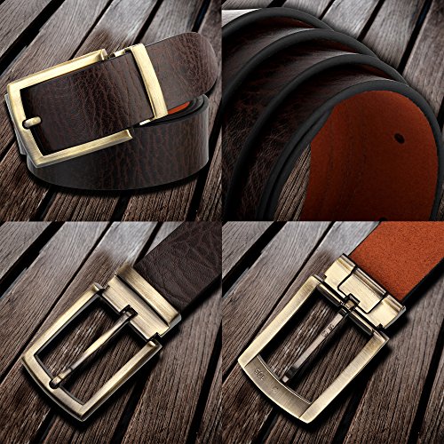 Image of ZORO formal /casual black genuine leather belts for mens- 1 year guarantee, Gift for gents