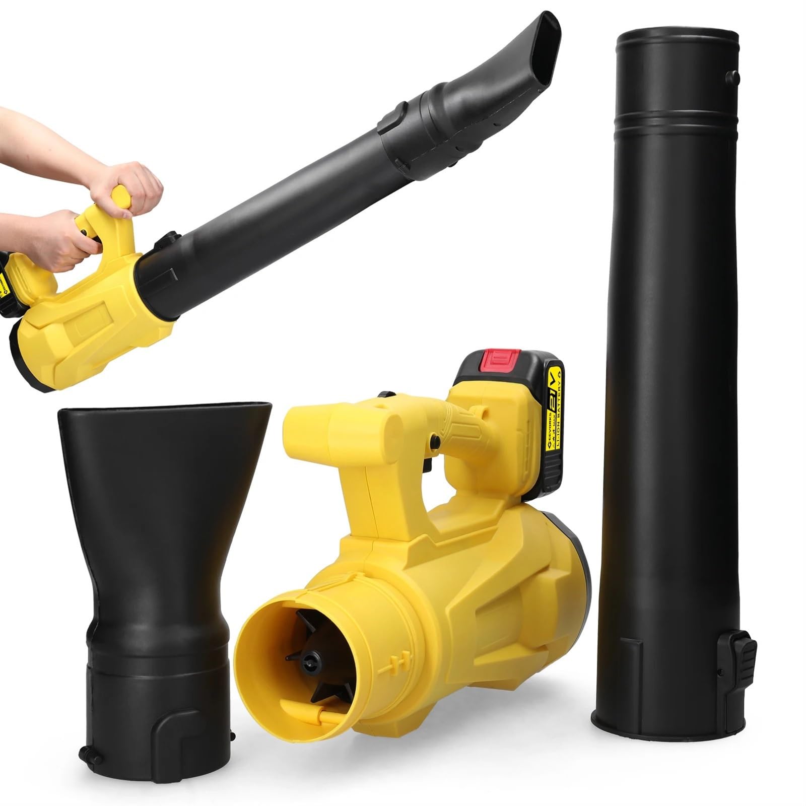 JVDDI Handheld Electric Blower Air Blower 6 Speed Adjustable Dust Removal Fan Courtyard Snow Cleaner